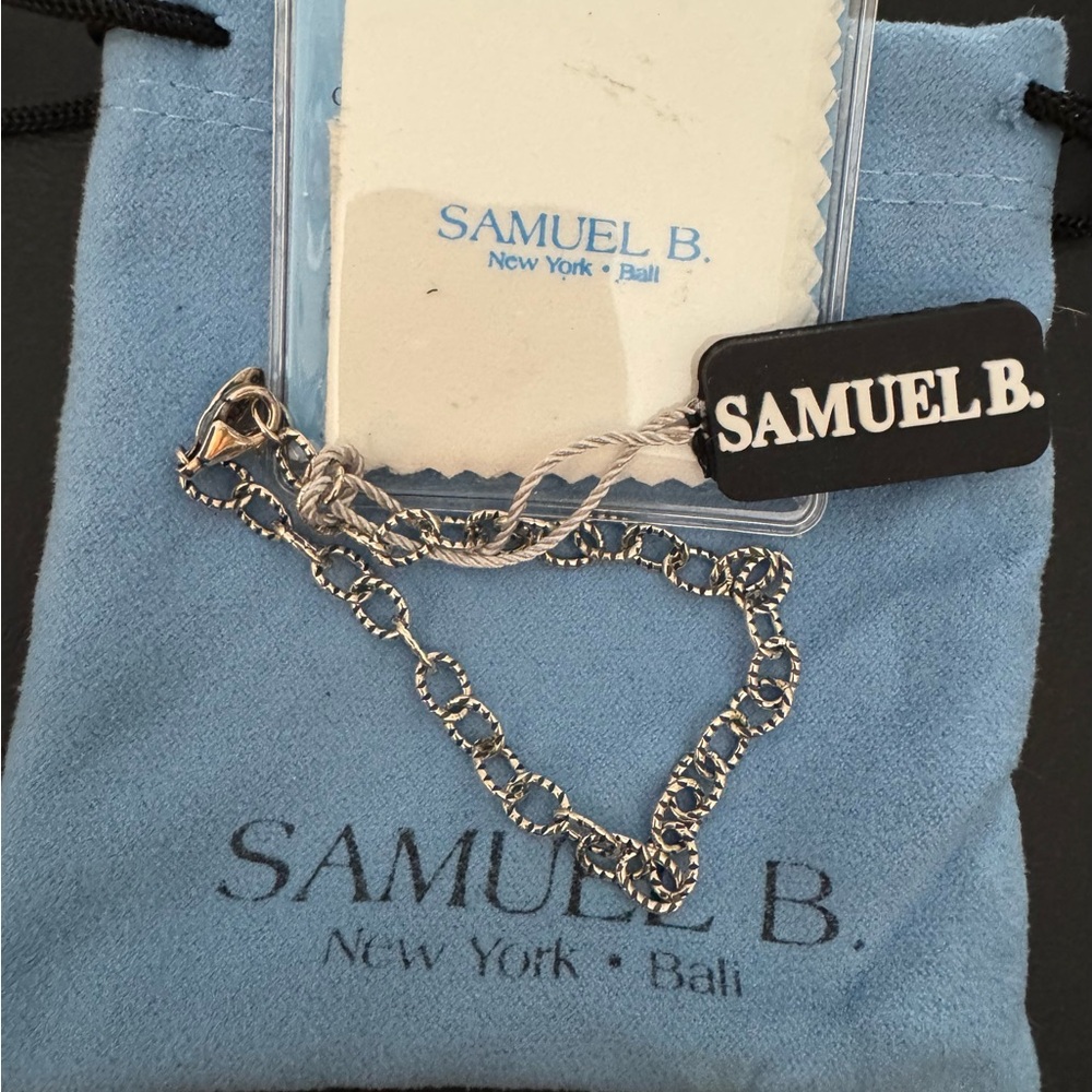 NWT Samuel B Sterling Silver Milgrain Bracelet
